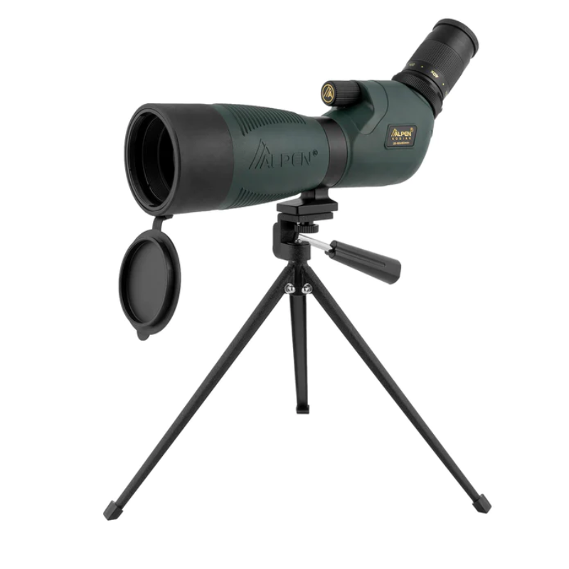 Alpen Kodiak 20-60x60 Waterproof Spotting Scope slightly facing left with the cover off.