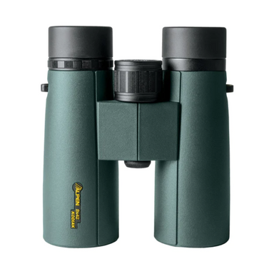 Alpen Kodiak 8x42 Binoculars facing down.