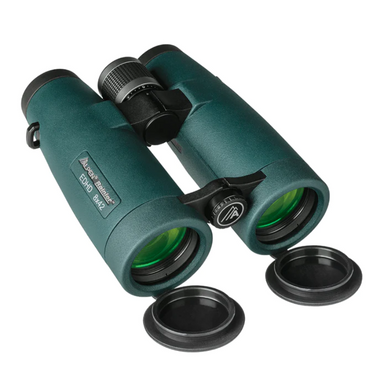 Alpen Rainier 8x42 ED HD Binoculars slightly facing to the right.