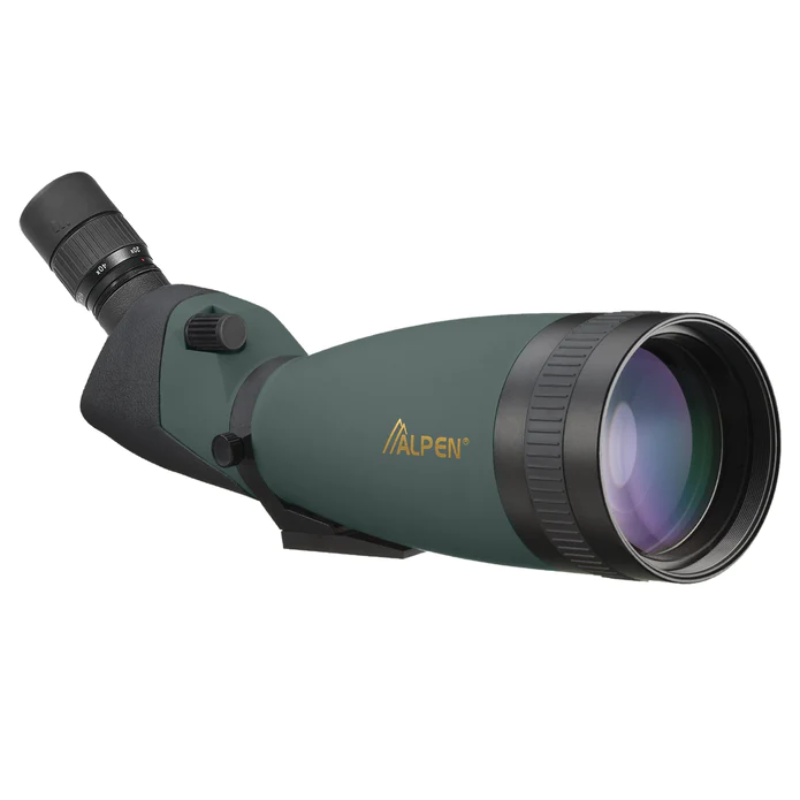 Alpen Shasta Ridge 25-75x100 Waterproof Spotting Scope slightly facing right.