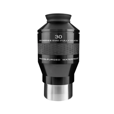 Explore Scientific 100° Series 3" 30mm Waterproof Eyepiece facing front.