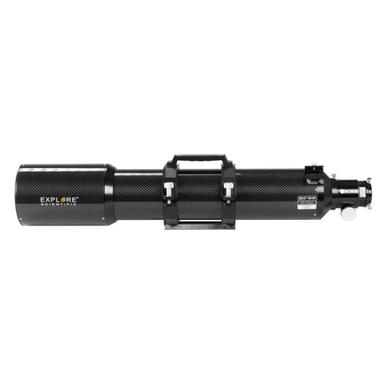 Explore Scientific FCD100 Series 127mm f/7.5 Carbon Fiber Triplet ED APO Refractor Telescope with 2.5" HEX Focuser facing left.
