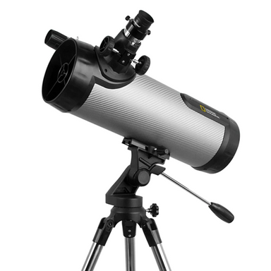 National Geographic NT114CF 114mm Reflector Telescope slightly facing left.