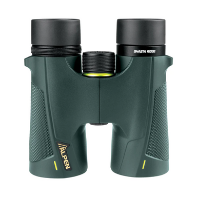New Shasta Ridge 10x42 Binoculars facing down.