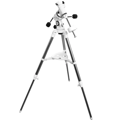 Zoomed out image of Explore FirstLight 100mm Mak-Cassegrain Telescope EQ3 Mount.