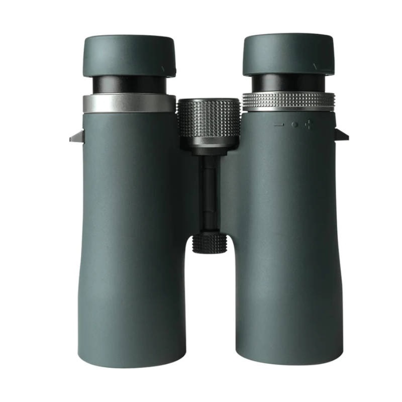 Alpen Apex 8x42 Binoculars facing down.