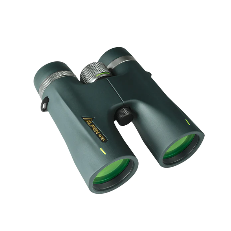 Alpen Apex 8x42 Binoculars slight facing right.