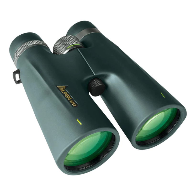 Alpen Apex 8x56 Binoculars slightly facing right.