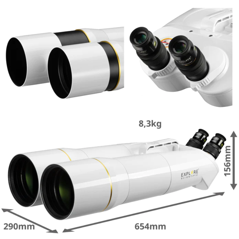 Multiple image of BT-120 SF Large Binoculars with 62 Degree LER Eyepieces. 