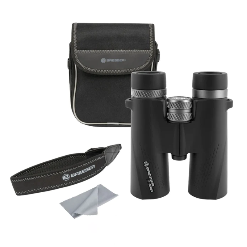 C-Series 8x42 Binoculars and its accessories.