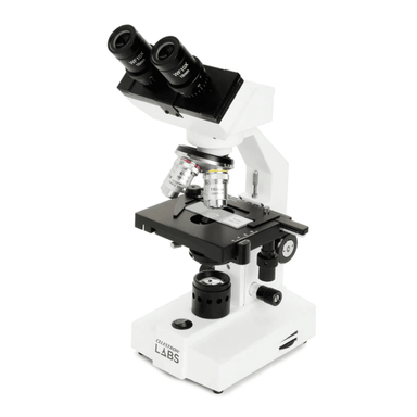 Celestron Labs CB1000CF Compound Microscope slightly facing left.
