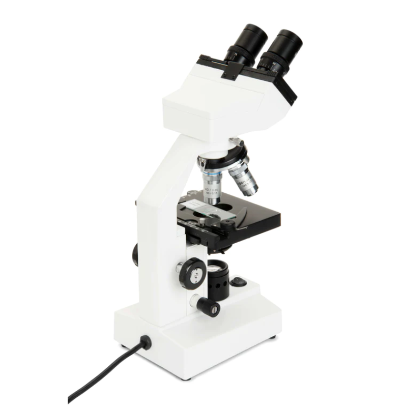 Celestron Labs CB2000CF Compound Microscope slightly facing right backside.
