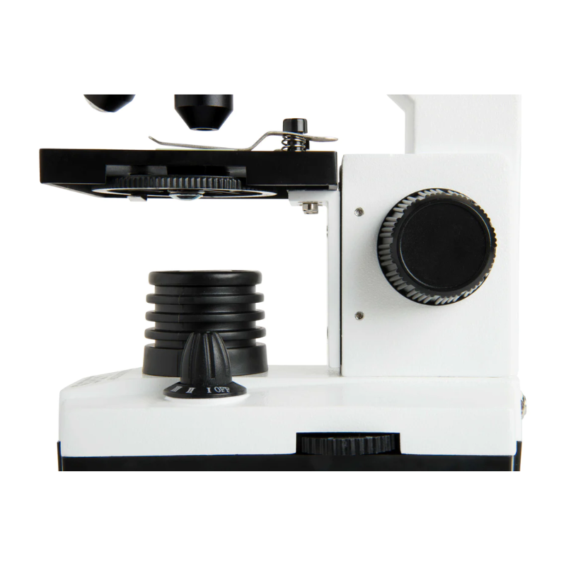 Celestron Labs CM800 Compound Microscope stage and diaphragm.