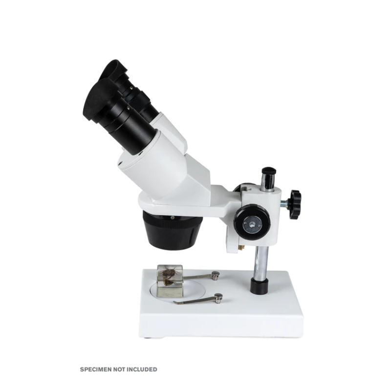 Celestron Labs S1030N Stereo Microscope facing left.