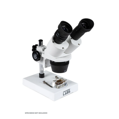 Celestron Labs S1030N Stereo Microscope slightly facing right.