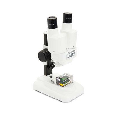 Celestron Labs S20 Stereo Microscope slightly facing left backside.