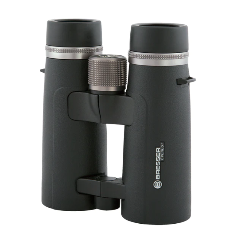 Everest 8x42 ED Binoculars facing down.