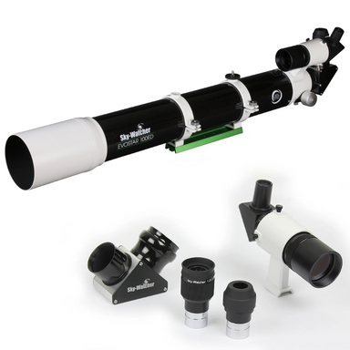 EvoStar 100ED Apo Refractor and its accessories.