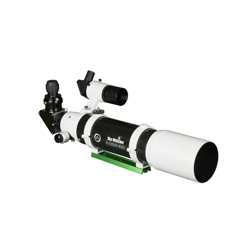 EvoStar 80ED Apo Refractor slightly facing right.