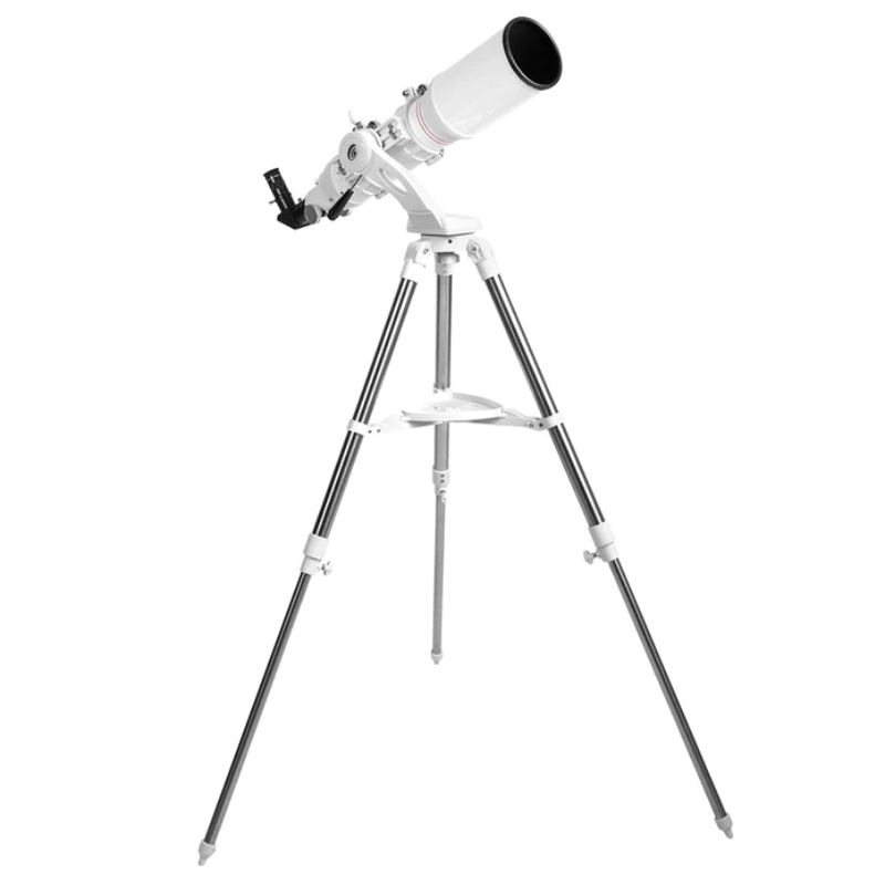 Explore FirstLight 102mm Doublet Refractor Telescope on Twilight Nano Mount assembled.