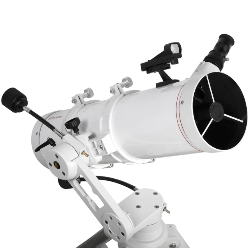 Explore FirstLight 130mm Newtonian Telescope with Twilight I Mount.