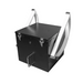 Explore Scientific 10 inch Hybrid Truss Tube Dobsonian Telescope rocker box with altitude bearing.