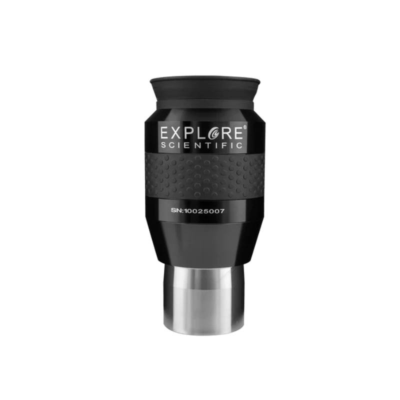 Explore Scientific 100° Series 25mm Waterproof Eyepiece facing backwards.