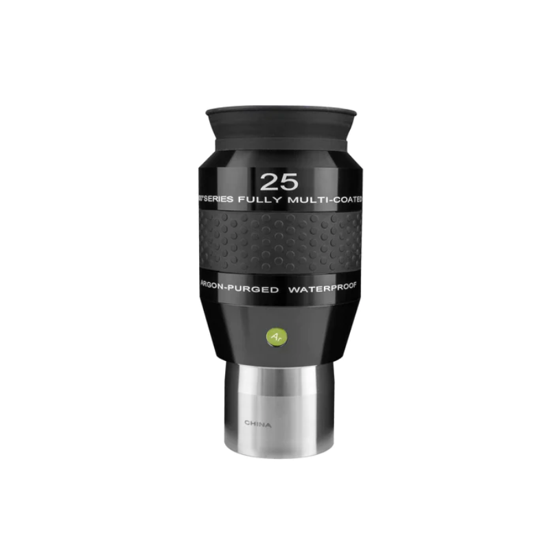 Explore Scientific 100° Series 25mm Waterproof Eyepiece facing front.