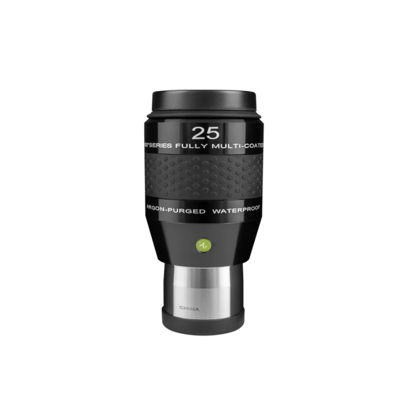 Explore Scientific 100° Series 25mm Waterproof Eyepiece facing front.