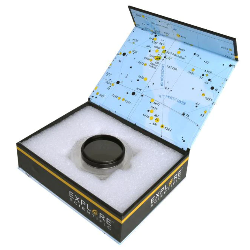 Explore Scientific 2" Variable Polarizing Filter in box.