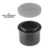 Explore Scientific 50mm (2") T2 Camera Adapter with blurry image of Nikon T ring adapter. 