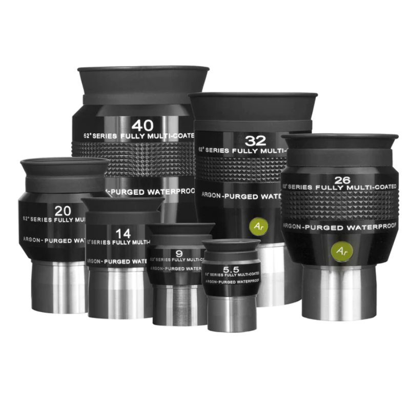 Explore Scientific 62° Series  Waterproof Eyepiece set.