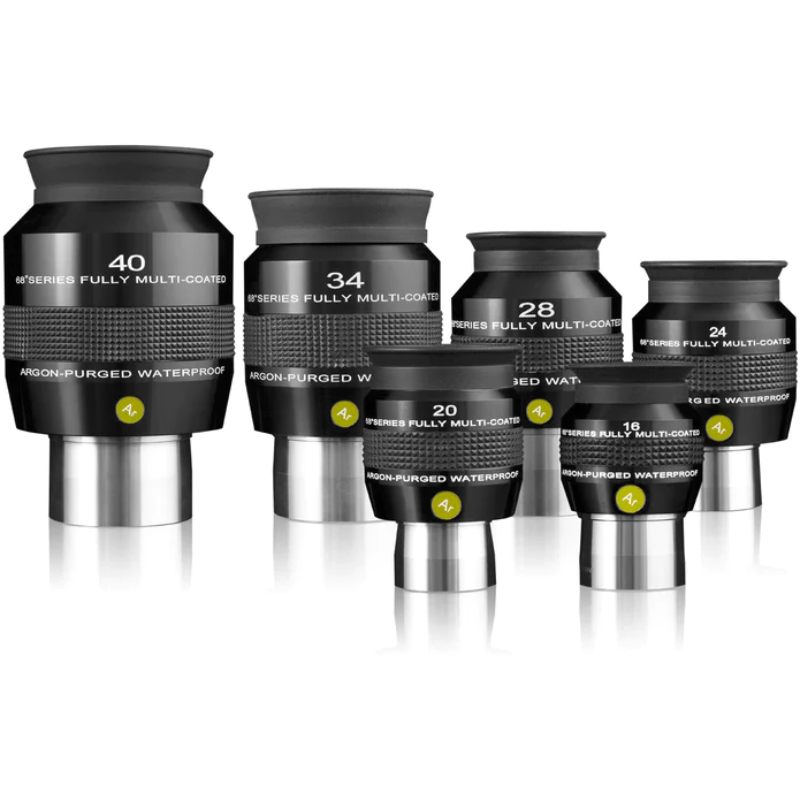 Explore Scientific 68° Series Eyepiece set.