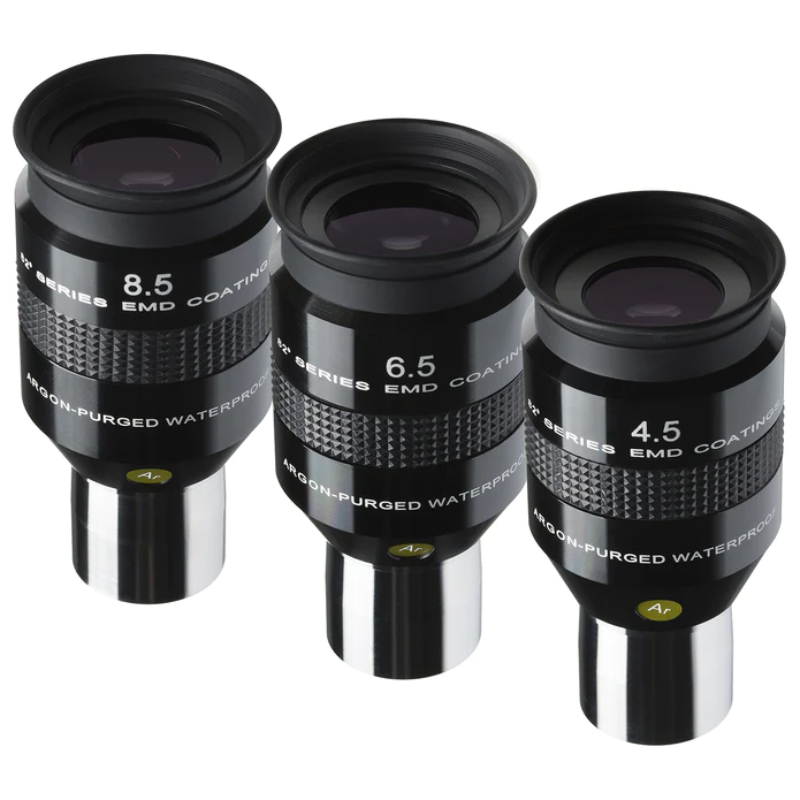 Explore Scientific 82° Series LER Waterproof Eyepiece set.