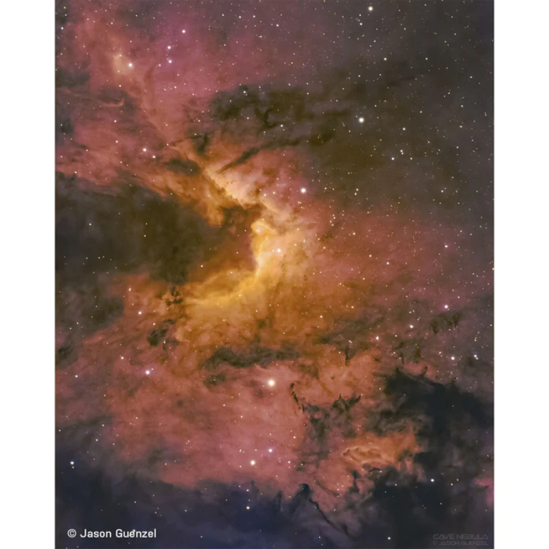Image of the Cave Nebula through Explore Scientific AR152 Air-Spaced Doublet Refractor Telescope.