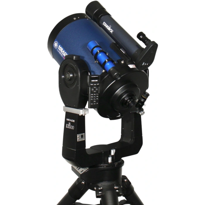 Meade 10" f/10 LX200 ACF Telescope with Field Tripod left back side