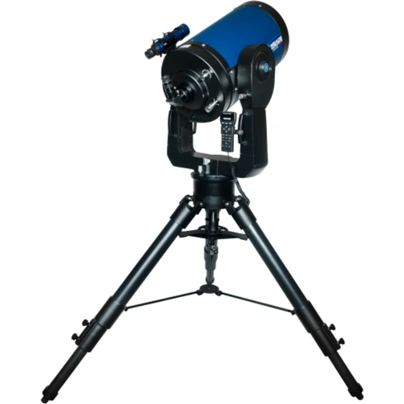 Meade 12 f10 LX 200 ACF Telescope with Tripod and X-Wedge slightly facing right and back.