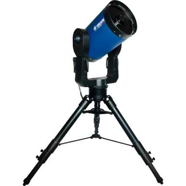 Meade 12 f10 LX 200 ACF Telescope with Tripod and X-Wedge slightly facing right.