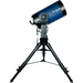 Meade 14" f/10 LX200 ACF Telescope with Giant Field Tripod facing right and pointed to the sky. 