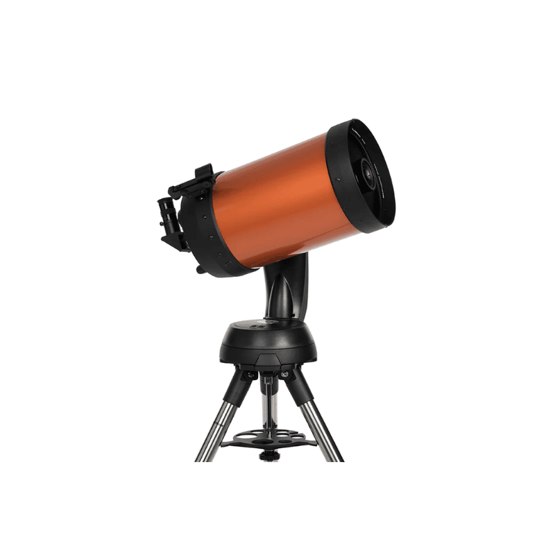 Nexstar 8SE Computerized Telescope facing right and slightly pointed to the sky.