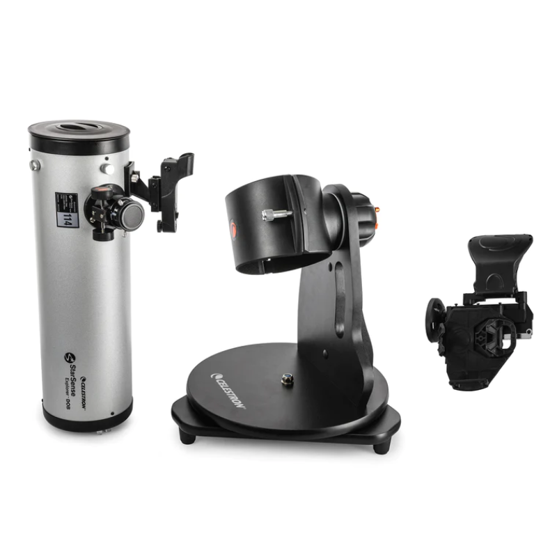 Starsense Explorer 114mm Smartphone App-Enabled Tabletop Dobsonian Telescope and parts.