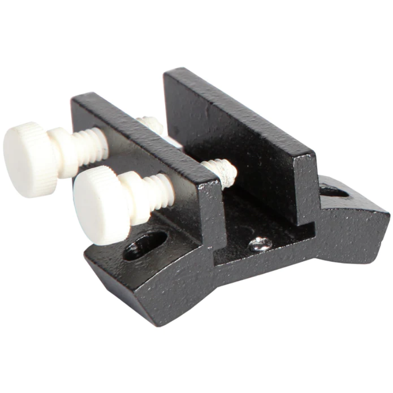 T-Shaped Finder Scope Base for Essential Series with Mounting Screws slightly facing right.