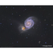 Image of the Whirlpool Galaxy through Explore Scientific ED152 Air-Spaced Triplet Telescope in Carbon Fiber.