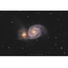Closer image of Whirlpool galaxy through Explore Scientific ED152 Air-Spaced Triplet Telescope in Carbon Fiber.