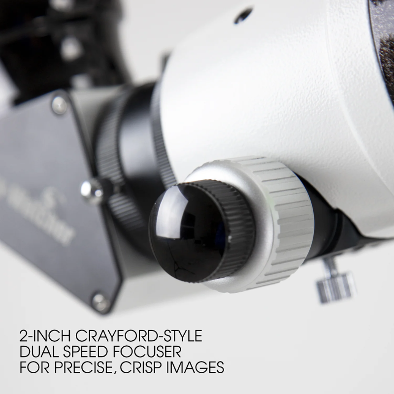 Zoomed image of EvoStar 80ED Apo Refractor focuser.