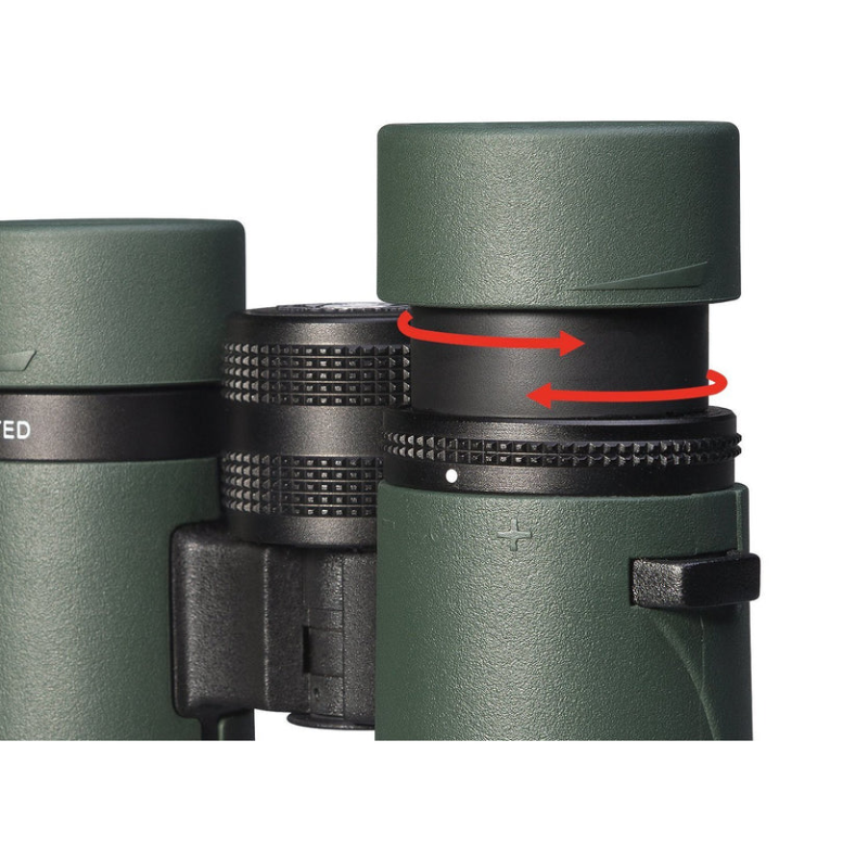 Zoomed image of Pirsch 10x26 Binoculars eye cup.