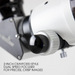Zoomed in image of EvoStar 100ED Apo Refractor focuser.