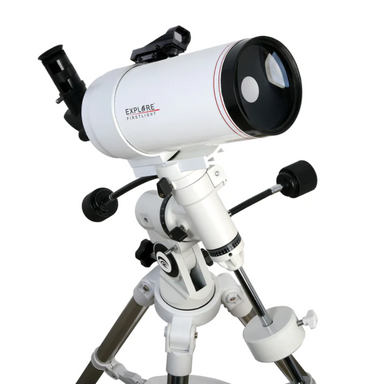 Explore FirstLight 100mm Mak-Cassegrain Telescope with EQ3 Mount.
