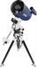 Image of Meade 8" f/10 LX85 ACF Telescope with Mount and Tripod slightly facing left and upwards.