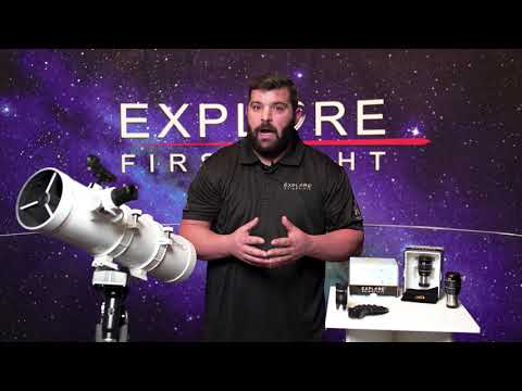 Video about Explore FirstLight 114mm Newtonian Telescope with EQ3 Mount.